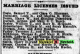 1898 - Marriage License issued for H H Smith and Margaret M Newbold 