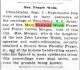 1908 - Marriage of Mary Newbold Welsh to F Corlies Morgan 