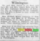 1916 - Amy E Dupont returns from wedding of Margaret M Newbold and Harry C Adams in NYC